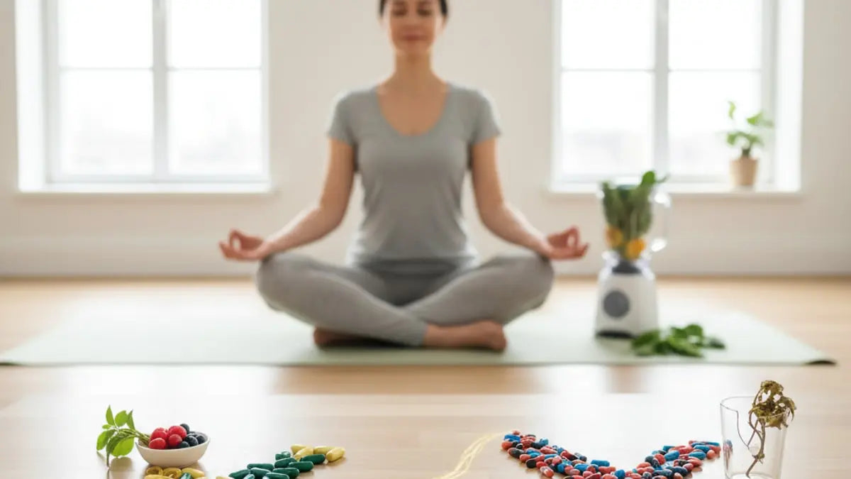 Blog Post: what vitamins and supplements should not be taken together - Professional illustration