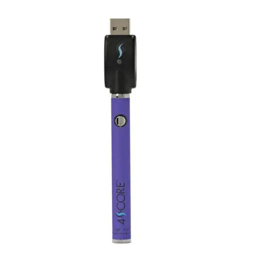 4Score Vape Battery with USB Charger - Purple - Mother Earth Natural Mother Earth Natural Health 4Score Vape Battery with USB Charger - Purple - Mother Earth Natural Mother Earth Natural Health