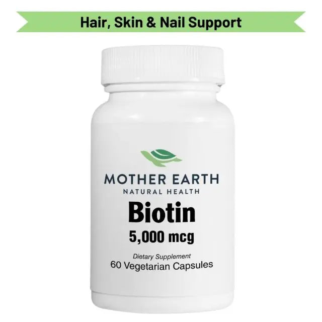 Mother Earth Supplements Biotin 5000mcg - Capsules My Store