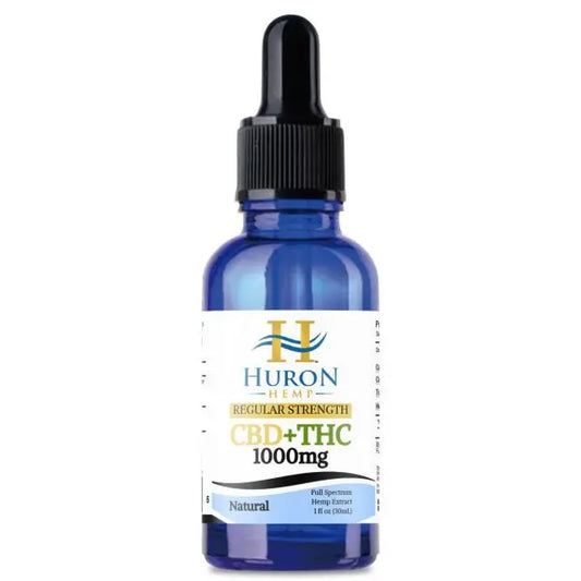 Huron Hemp™ Traditional Full Spectrum CBD Oil - 1000mg Strength - Natural Flavor My Store