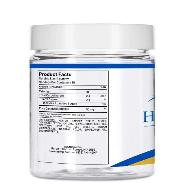 Huron Hemp™ Time Collection - Freetime 50mg Pure CBD Gummies My Store