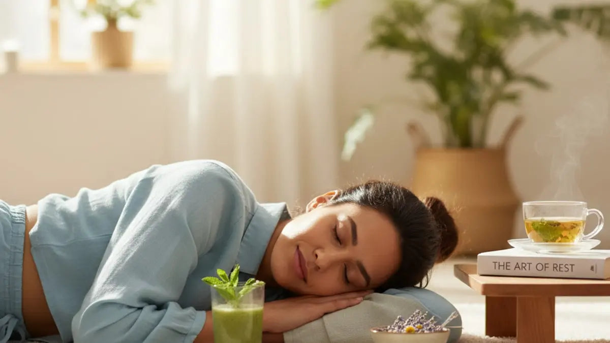 Blog Post: natural pain relief and sleep aid - Professional illustration