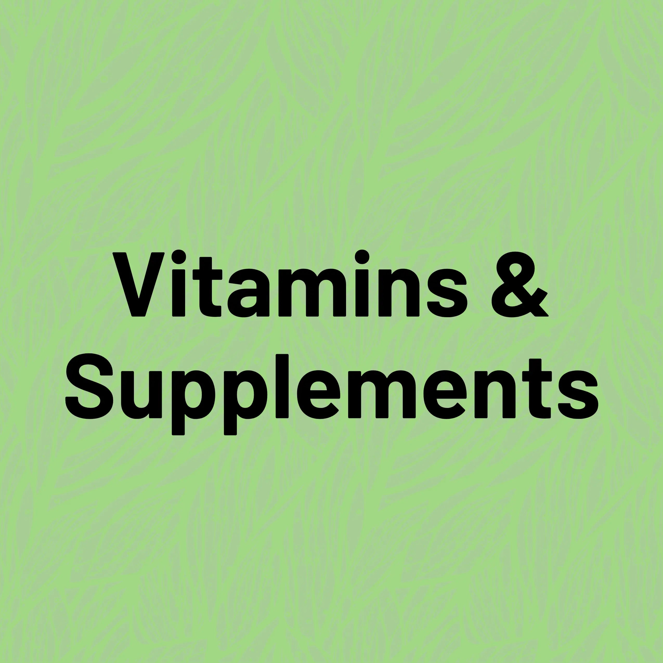 Mother Earth Supplements collection of vitamins, minerals, and herbal products for daily wellness.