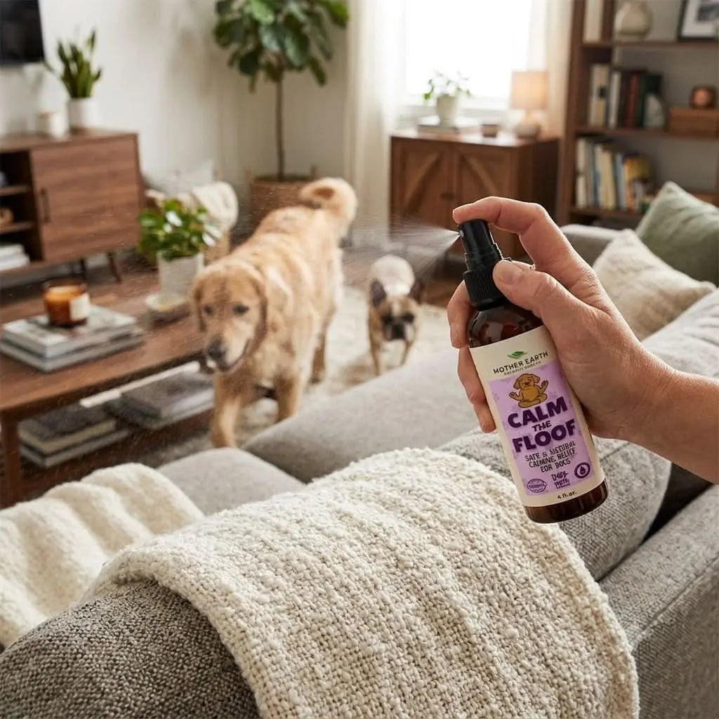 Mother Earth Pets Spray - Calm The Floof - 4oz Calming Aromatherapy For Dogs & Horses