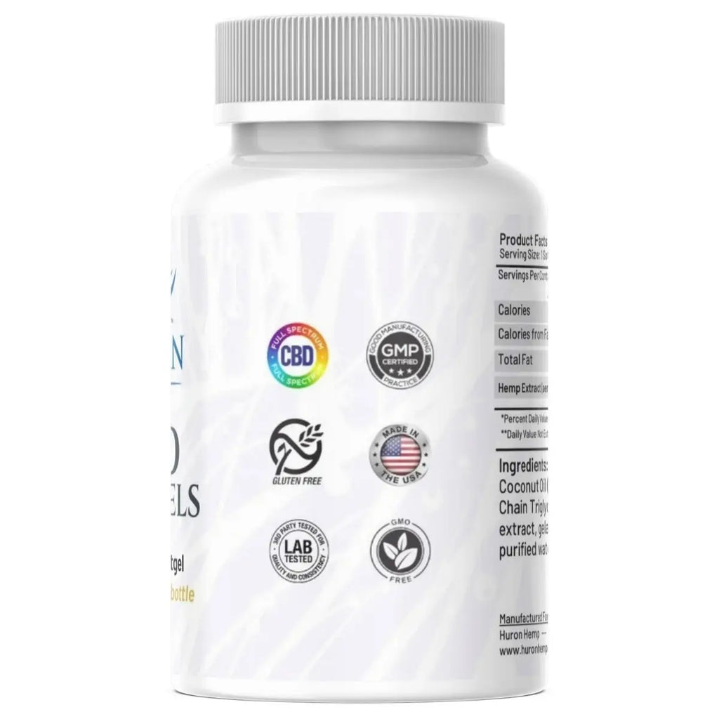 Huron Hemp Regular Strength Anytime Softgels - 25mg FSO 60ct