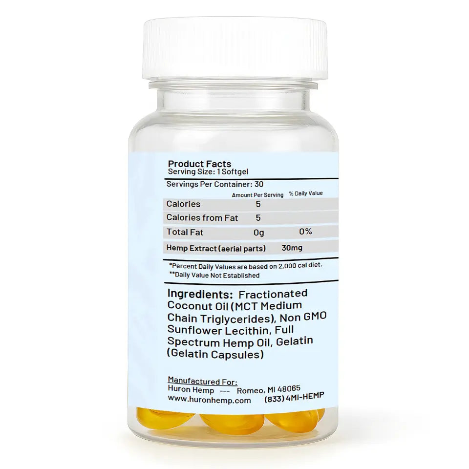 Huron Hemp™ Full Spectrum - Softgels Mother Earth Natural Health