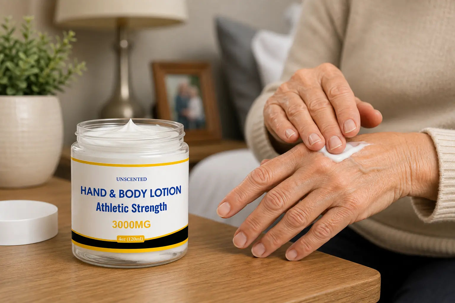 Huron Hemp™ Hand & Body Unscented CBD Cream - Athletic Strength - 4oz My Store