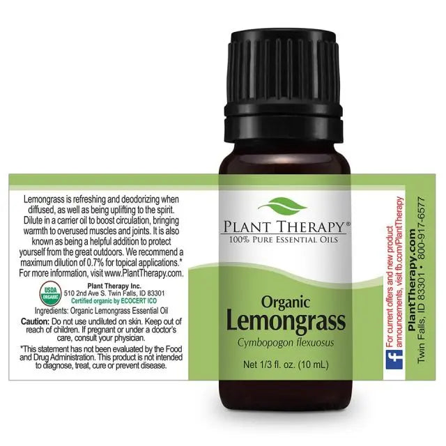 Plant Therapy Essential Oil - Lemongrass - Organic My Store