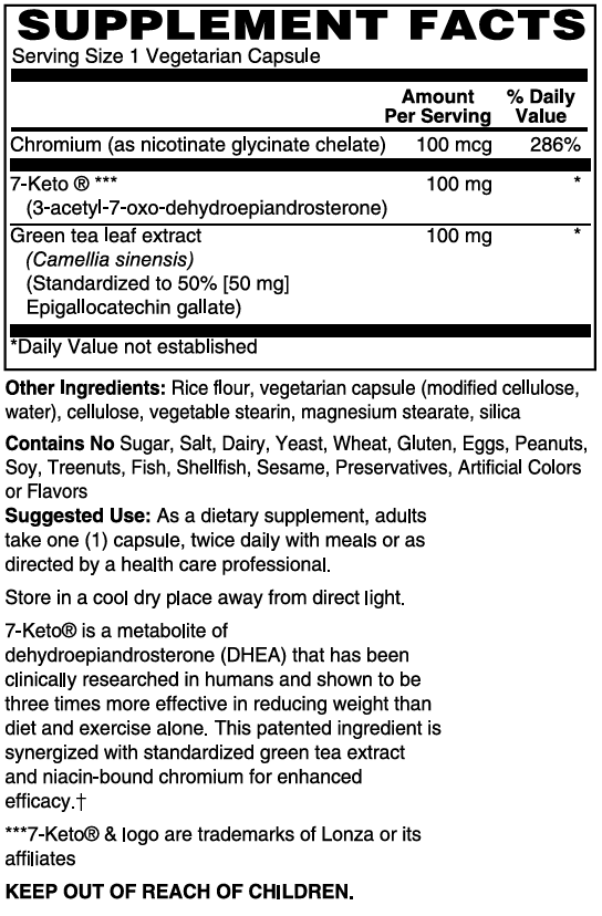 Mother Earth Supplements 7-Keto Fit - Capsules