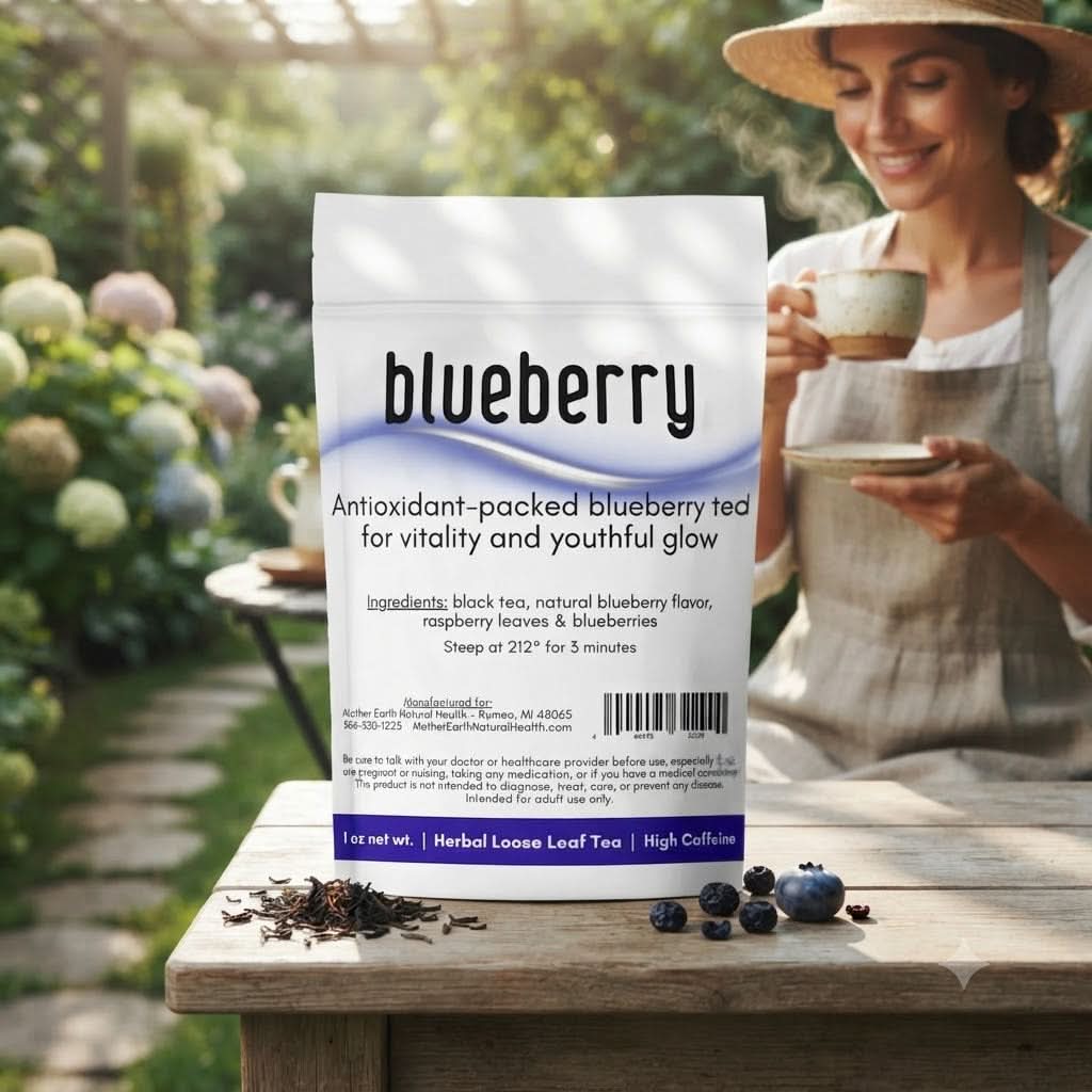 Mother Earth Tea – Blueberry Tea 1oz