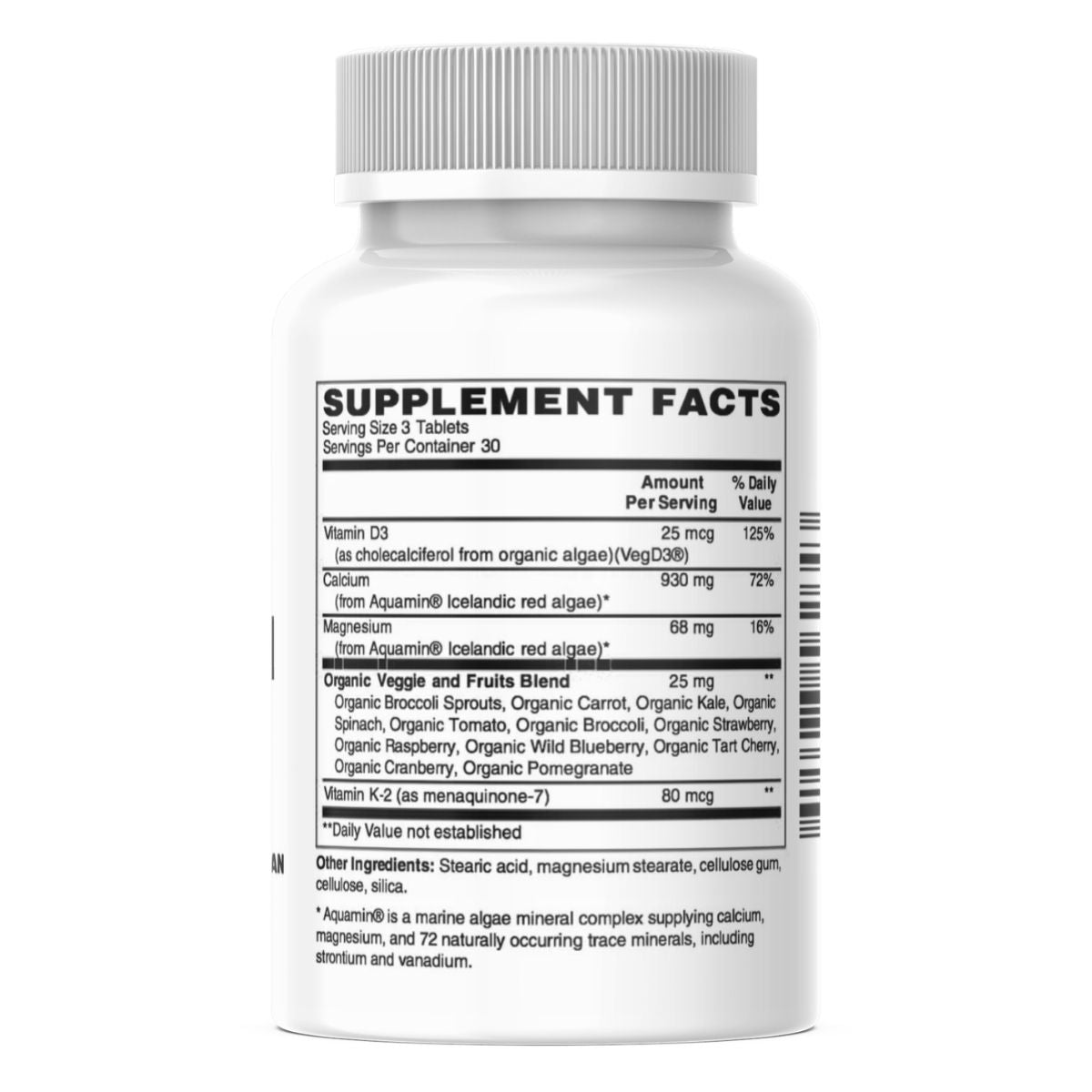Mother Earth Supplements Algae Based Calcium Slim Tabs 90ct