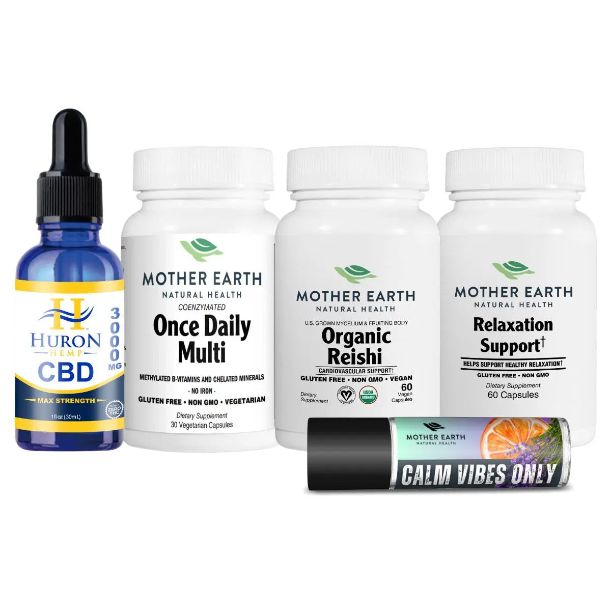 Anxiety Relief Bundle; Total Serenity - Maximum Level - Pure CBD