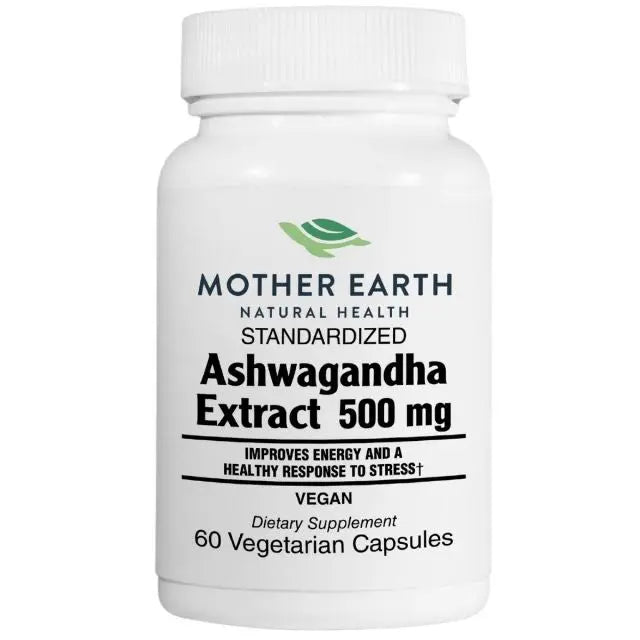 Mother Earth Supplements Ashwagandha Extract 500mg - Capsules My Store
