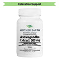 Mother Earth Supplements Ashwagandha Extract 500mg - Capsules My Store