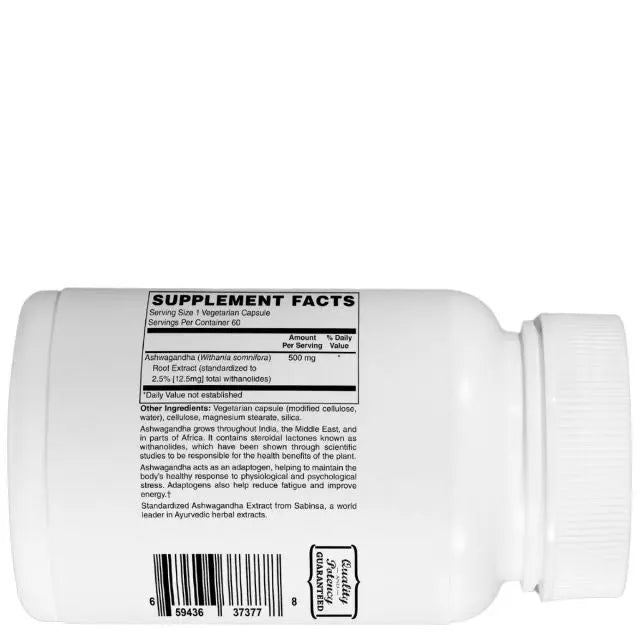 Mother Earth Supplements Ashwagandha Extract 500mg - Capsules My Store