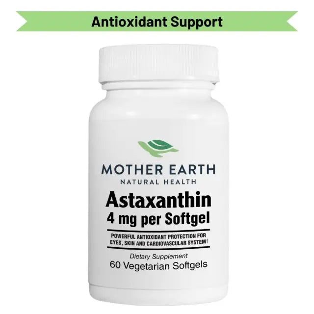Mother Earth Supplements Astaxanthin 4mg - Softgels My Store