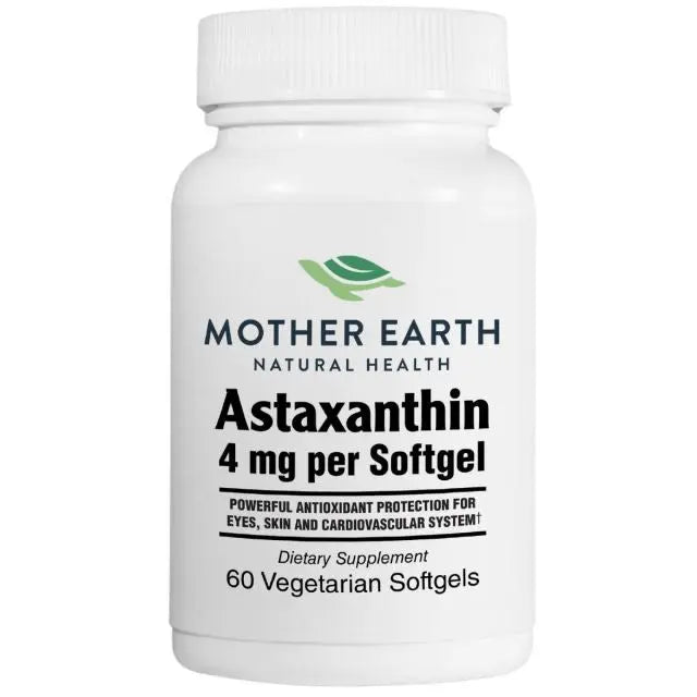 Mother Earth Supplements Astaxanthin 4mg - Softgels My Store