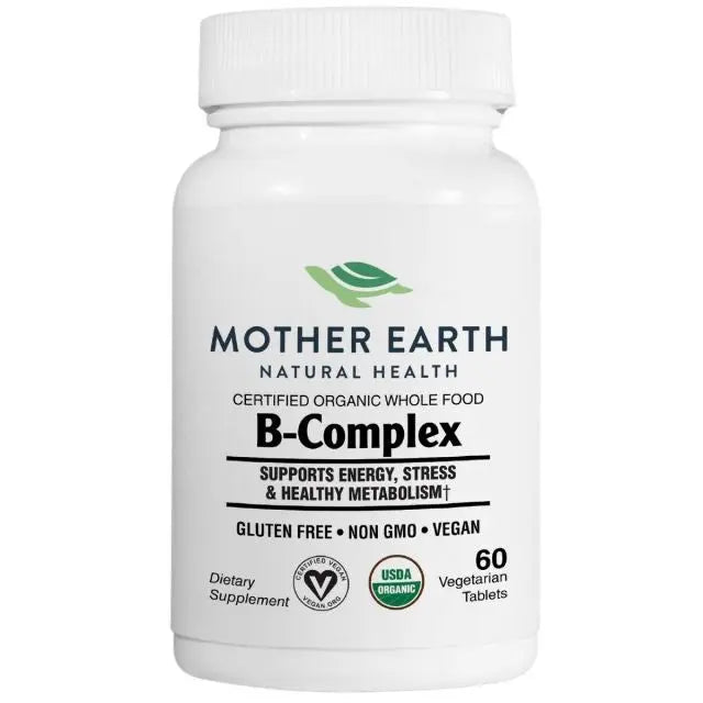 Mother Earth Supplements Organic Whole Food B-Complex - Tablets My Store