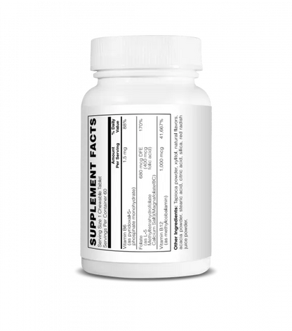 Mother Earth Supplements Coenzymated B-12, Folate & B-6 - Chewable Tablets My Store