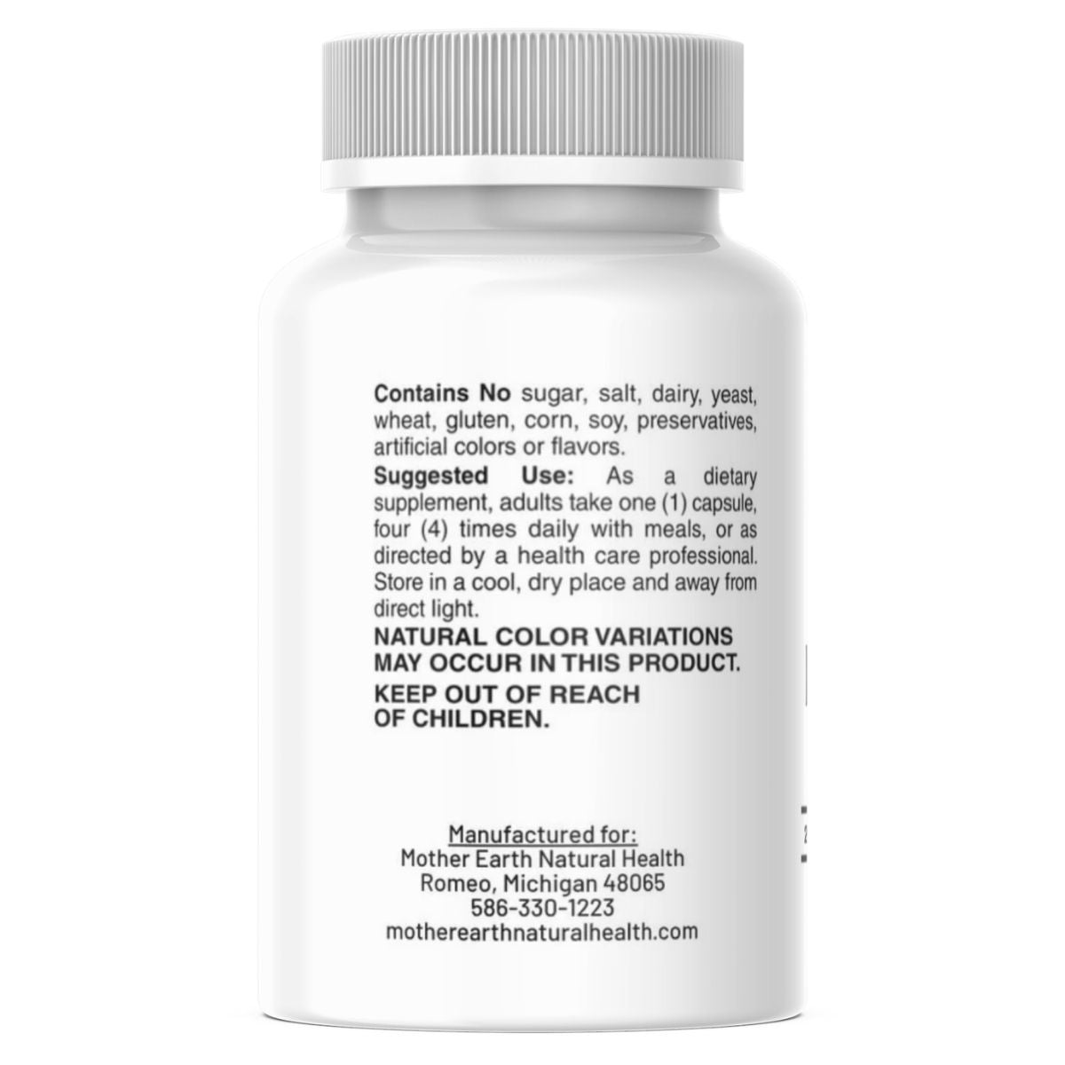 Mother Earth Supplements Black Cohosh Extract Plus - 120 Capsules