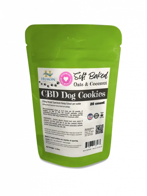 Huron Hemp™ Broad Spectrum CBD Dog Cookies - Pumpkin 10mg My Store