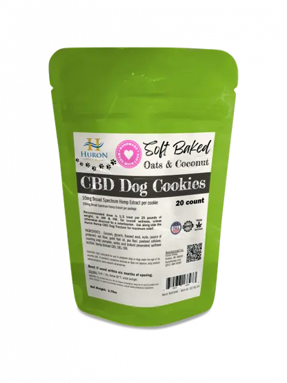 Huron Hemp™ Broad Spectrum CBD Dog Cookies - Pumpkin 10mg My Store