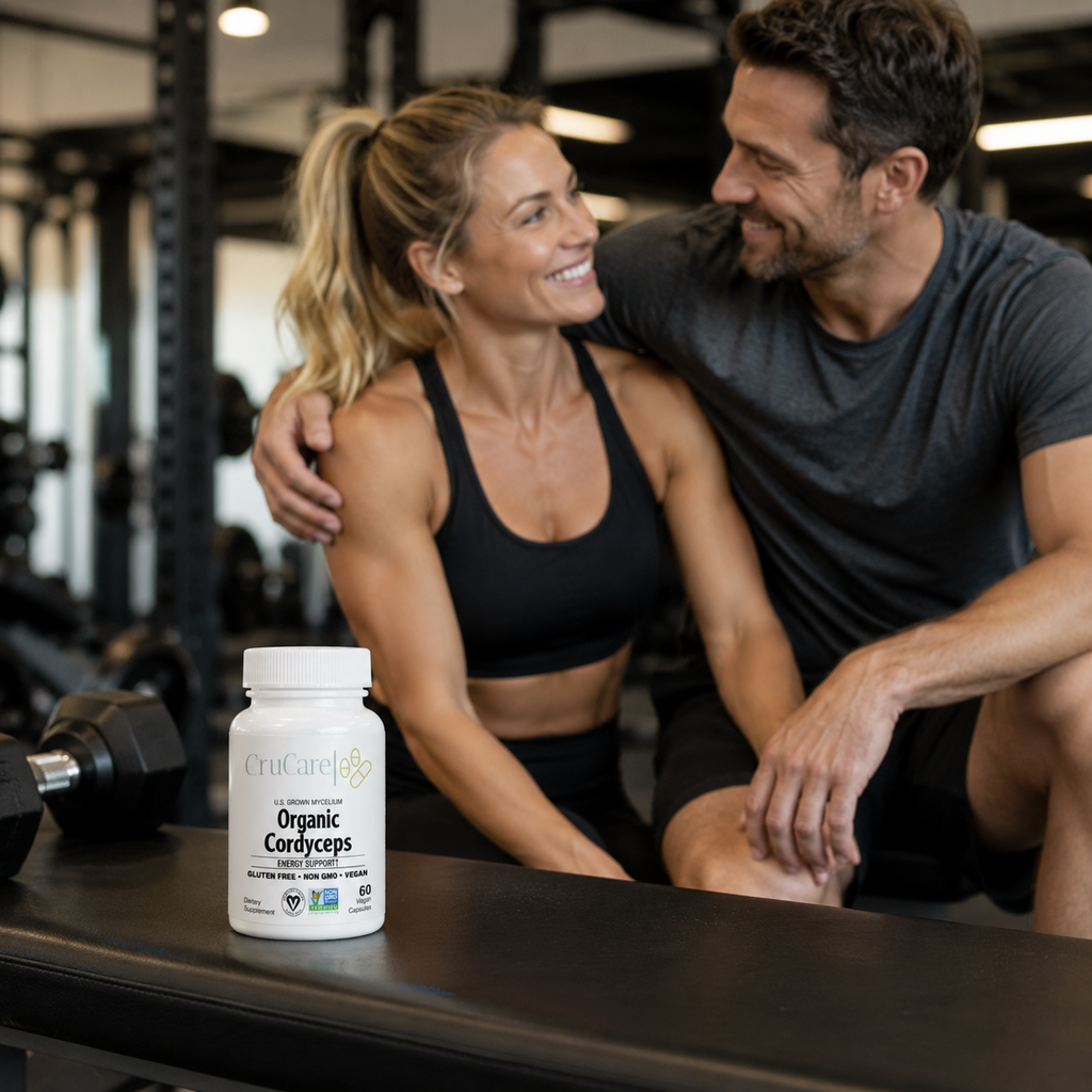 CruCare Functional Mushrooms - Organic Cordyceps Capsules
