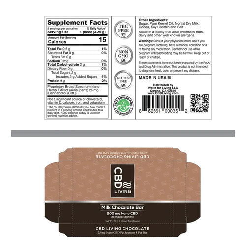 CBD Living Chocolate - Milk