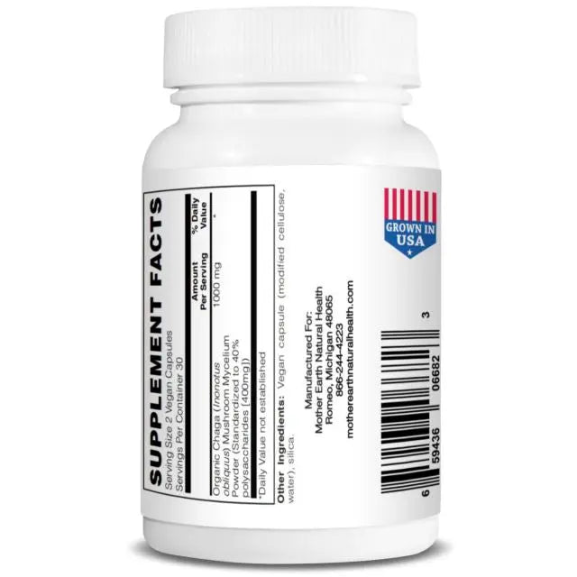 CruCare Functional Mushrooms - Chaga Capsules My Store