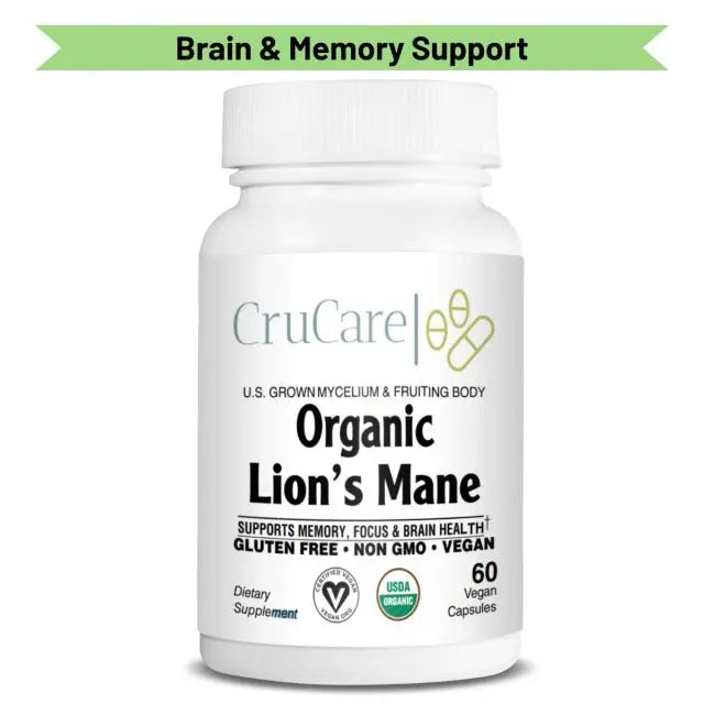 CruCare Functional Mushrooms - Organic Lion's Mane Capsules My Store