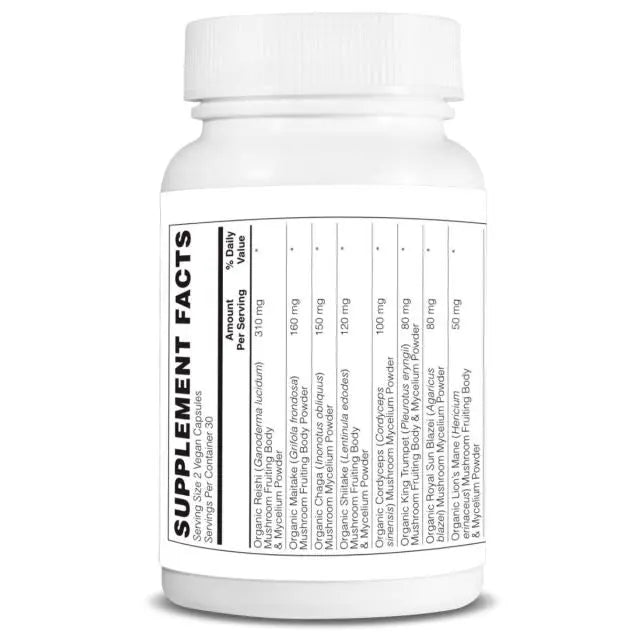 CruCare Functional Mushrooms - Organic Immune Support Blend Capsules My Store