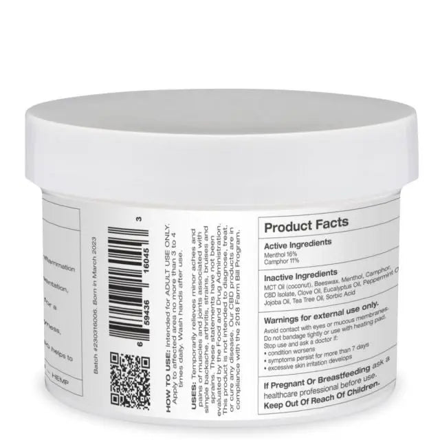 Huron Hemp™ Deep Freeze CBD Pain Relief Ointment - 8oz Value Size My Store