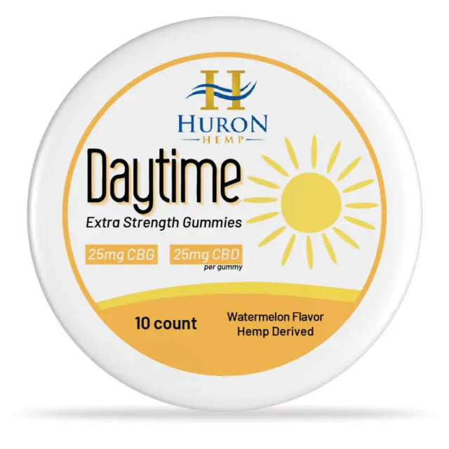 Huron Hemp - CBD Gummies - Daytime  - 25mg CBD : 25mg CBG - 10 Count My Store