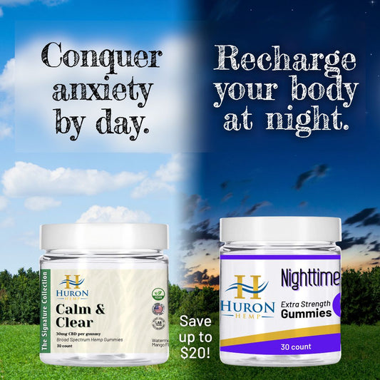Huron Hemp - Calm Days & Restful Nights Bundle Mother Earth Natural Health
