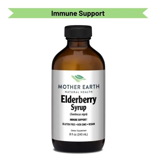 Mother Earth Supplements Elderberry Syrup - Liquid 8oz My Store