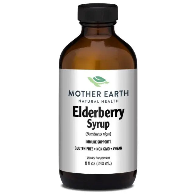 Mother Earth Supplements Elderberry Syrup - Liquid 8oz My Store