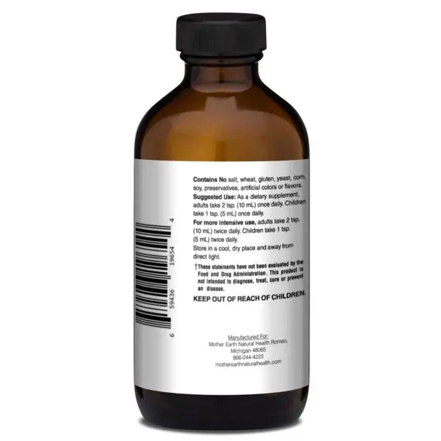 Mother Earth Supplements Elderberry Syrup - Liquid 8oz My Store