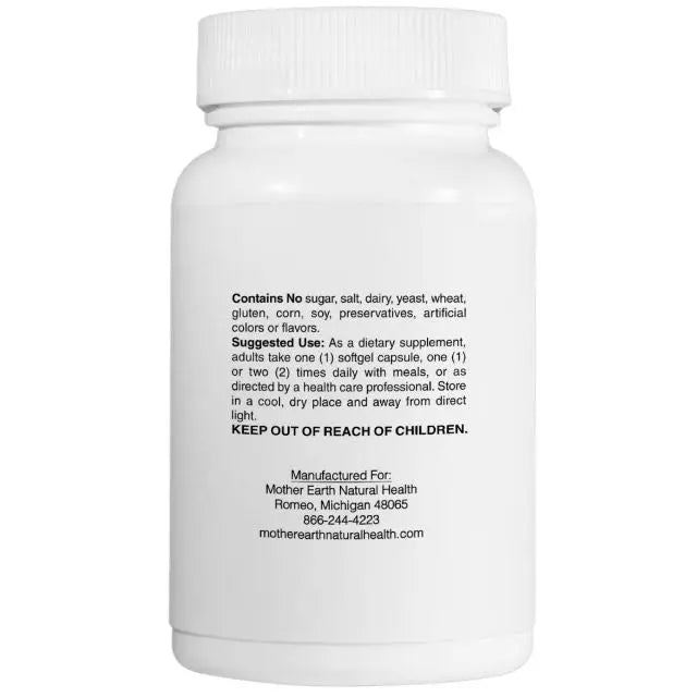 Mother Earth Supplements Flax Oil 1000mg - Softgels My Store