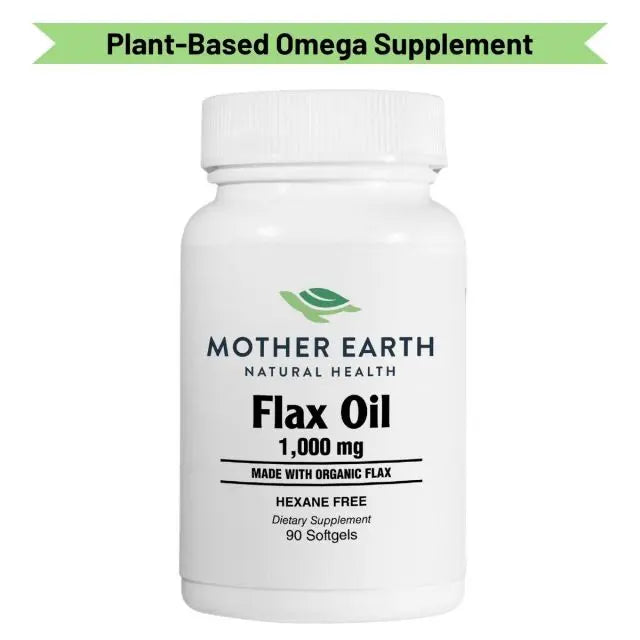 Mother Earth Supplements Flax Oil 1000mg - Softgels My Store