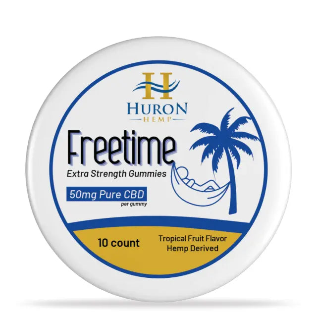 Huron Hemp - CBD Gummies - Freetime - 50mg CBD - Zero THC - 10 Count My Store
