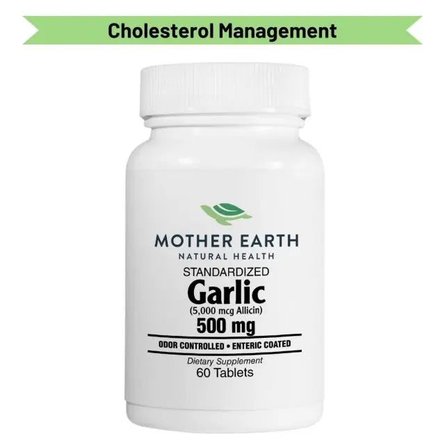 Mother Earth Supplements Garlic 500mg - Tablets My Store