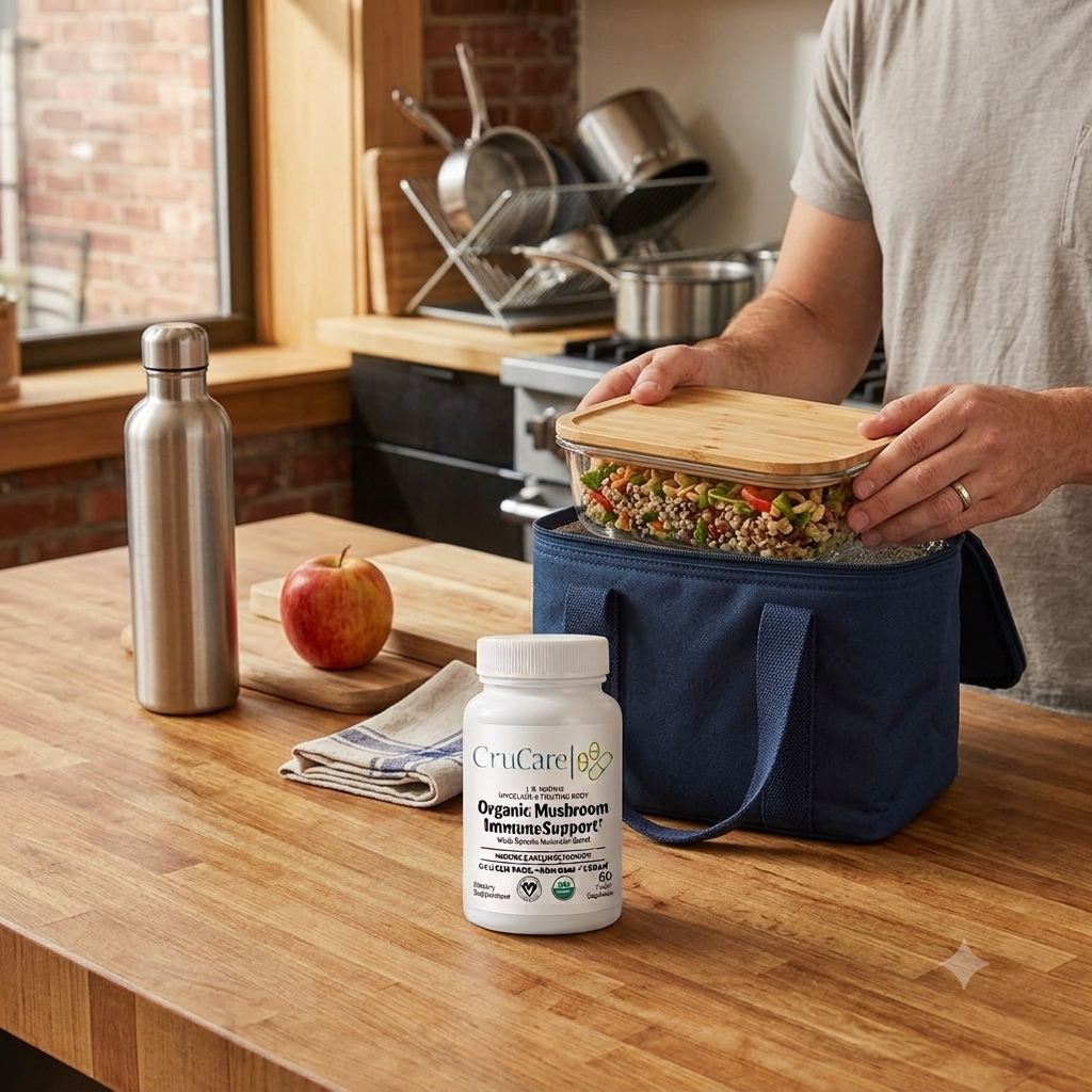 CruCare Functional Mushrooms - Organic Immune Support Blend Capsules