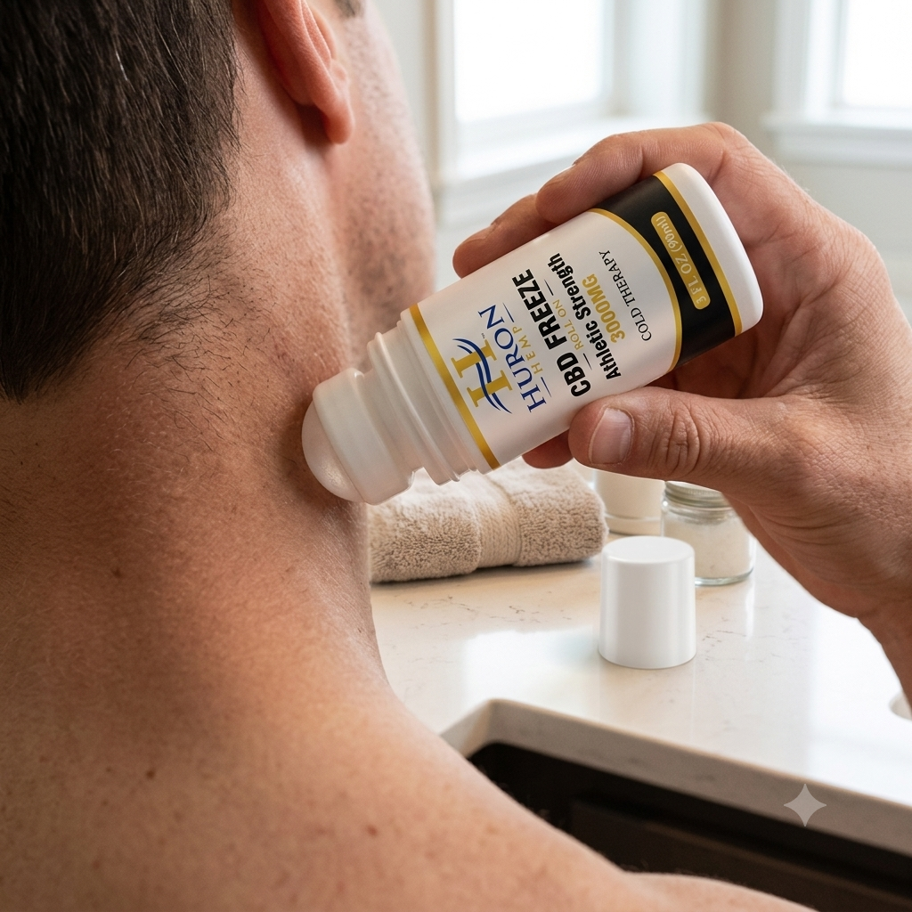 Huron Hemp™ CBD Freeze Roll-On - Athletic Strength