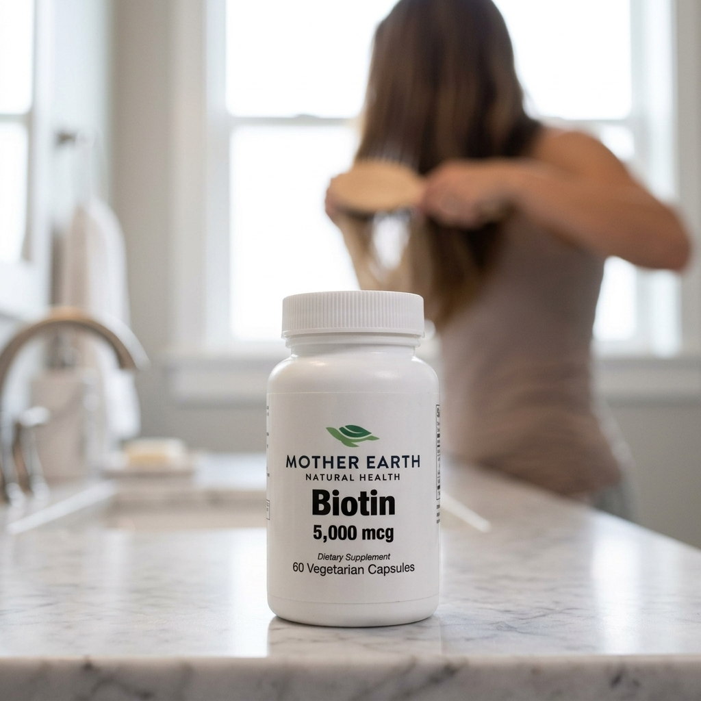 Mother Earth Supplements Biotin 5000mcg - Capsules