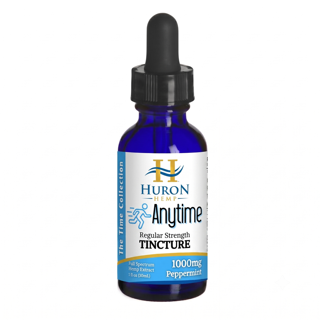 Huron Hemp™ Traditional Full Spectrum CBD Oil - 1000mg Strength - Peppermint