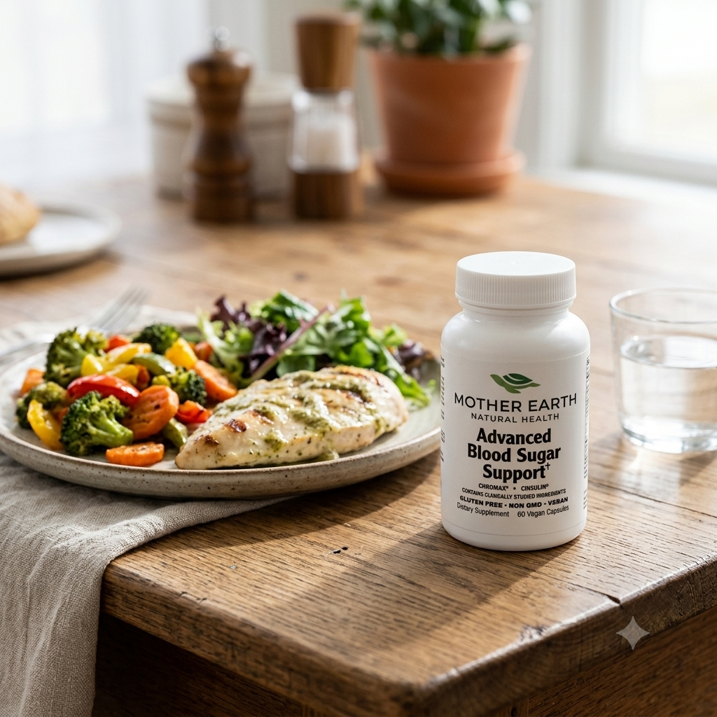 Mother Earth Supplements Advanced Blood Sugar Support - Capsules