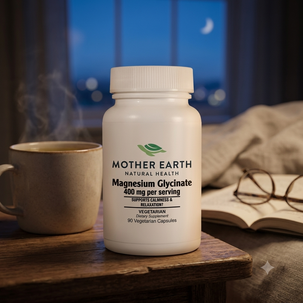 Mother Earth Supplements Magnesium Glycinate - Capsules