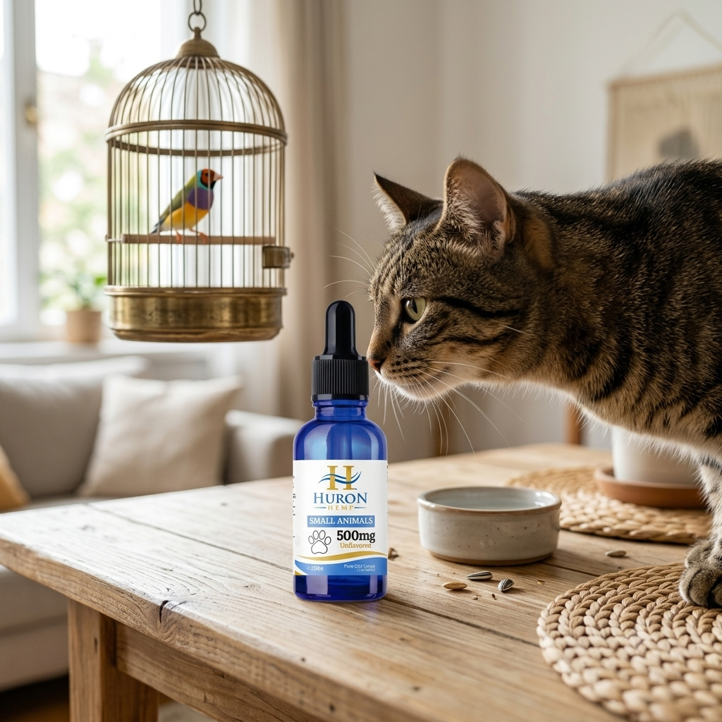 Huron Hemp™ Pure CBD Oil for Small Animals - 500mg Strength