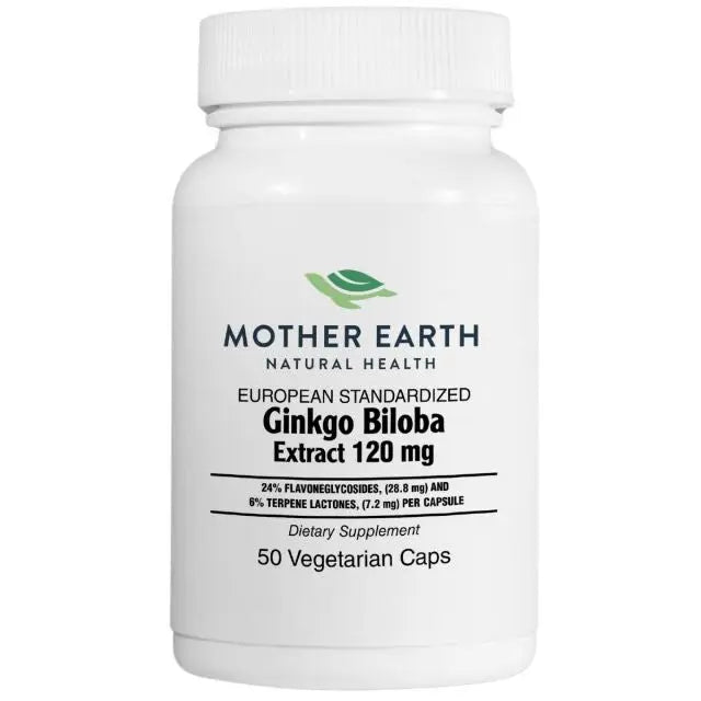 Mother Earth Supplements Ginkgo Biloba Extract 120mg - Capsules My Store