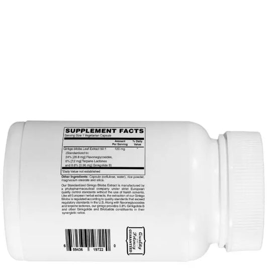 Mother Earth Supplements Ginkgo Biloba Extract 120mg - Capsules My Store